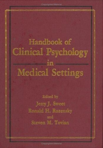 Handbook of clinical psychology in medical settings