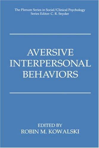 Aversive interpersonal behaviors
