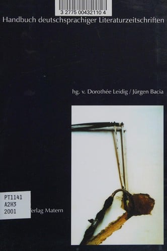 Handbuch deutschsprachiger Literaturzeitschriften