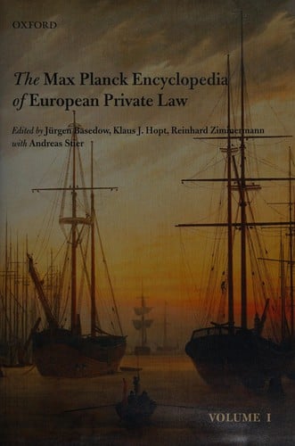 The Max Planck encyclopedia of European private law