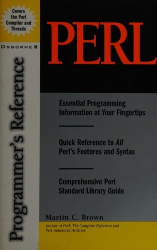 Perl programmer's reference