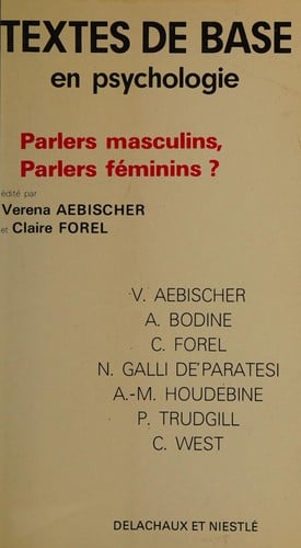 Parlers masculins, parlers féminins?
