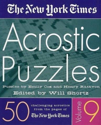 The New York Times Acrostic Puzzles Volume 9