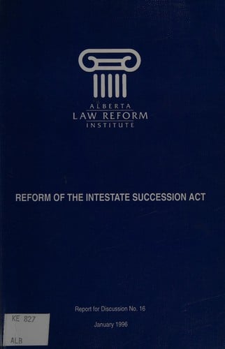 Reform of the Intestate Succession Act
