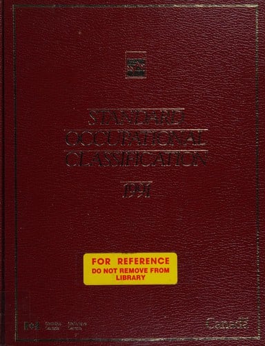 Standard occupational classification, 1991