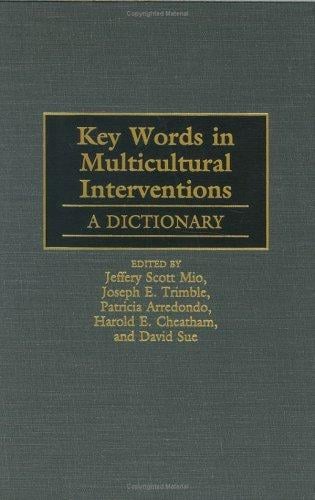 Key words in multicultural interventions