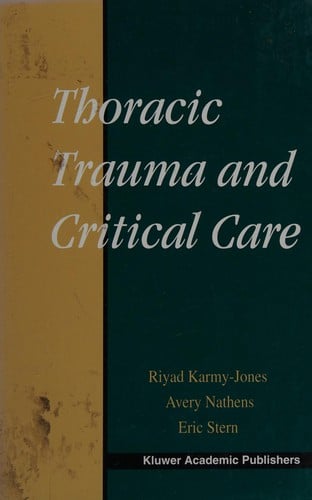 Thoracic trauma and critical care