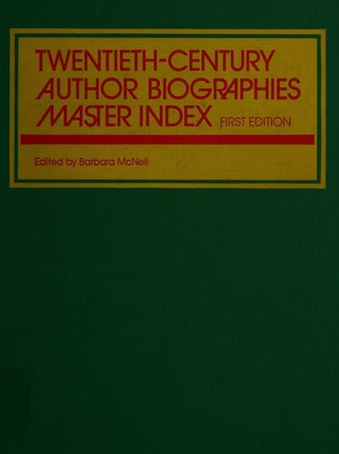 Twentieth-century authorbiographies master index