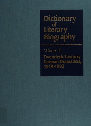 Twentieth-century German dramatists, 1919-1992