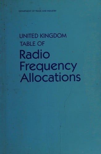 United Kingdom table of radio frequency allocations