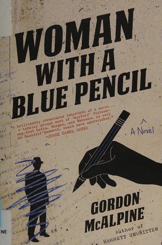 Woman with a blue pencil