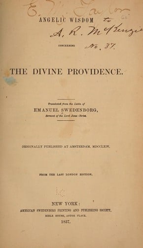 Angelic wisdom concerning the divine providence