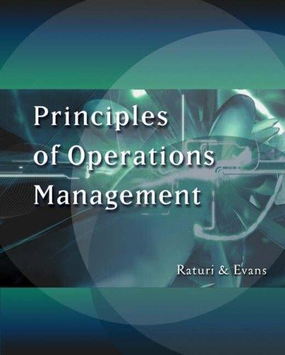 Principles of Operations Management