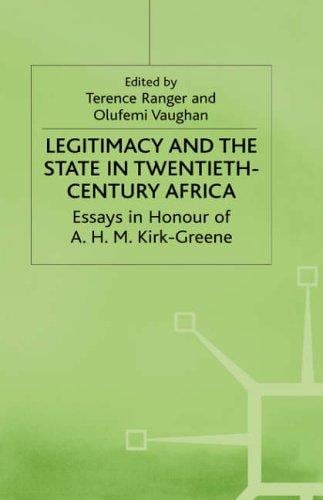 Legitimacy and the state in twentieth-century Africa