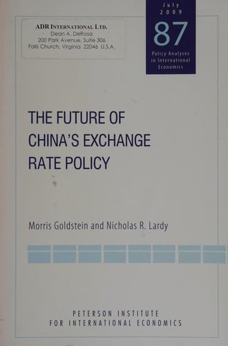 The future of China's exchange rate policy
