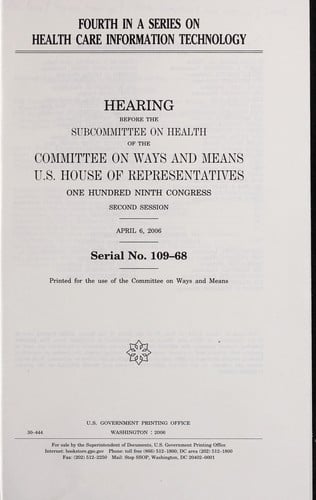 Fourth in a series on health care information technology