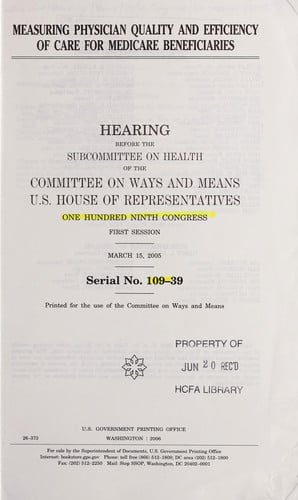 Measuring physician quality and efficiency of care for Medicare beneficiaries