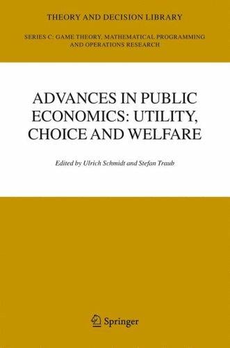Advances in public economics