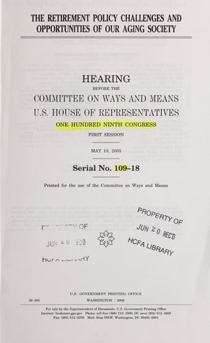 The retirement policy challenges and opportunities of our aging society