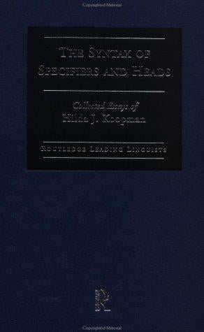 The syntax of specifiers and heads