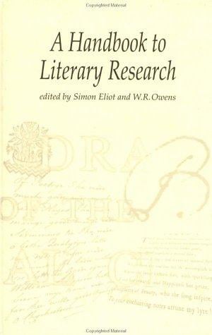 A handbook to literary research
