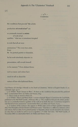 Oscar Wilde's Chatterton