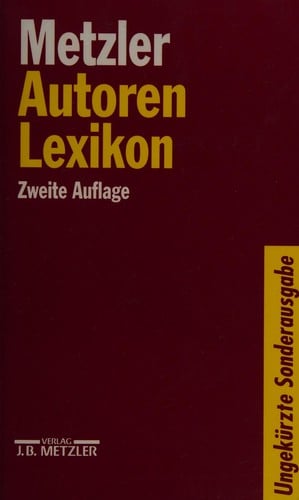 Metzler Autoren Lexikon