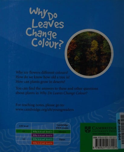 Why do leaves change colour?