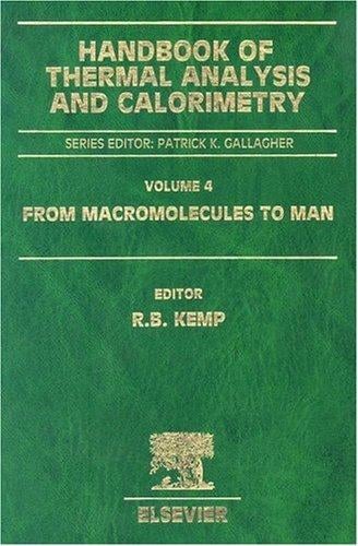 Handbook of thermal analysis and calorimetry