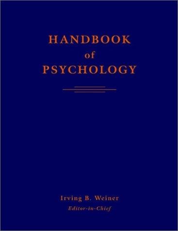 Handbook of psychology