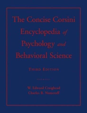Concise encyclopedia of psychology