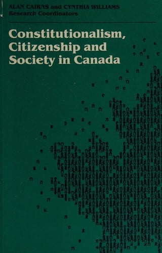 Consititutionalism, Citizenship and Society in Canada