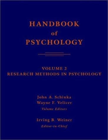 Handbook of psychology