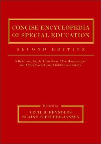 Concise encyclopedia of special education