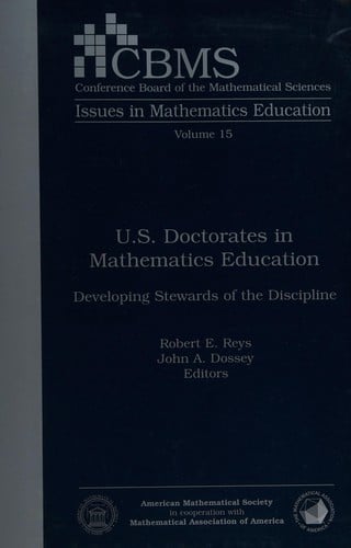U.S. doctorates in mathematics education