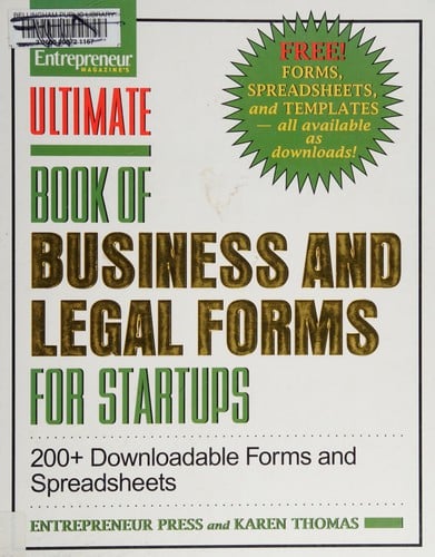 Ultimate book of business and legal forms for startups