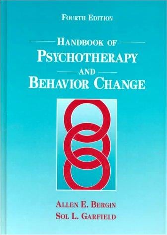 Handbook of psychotherapy and behavior change