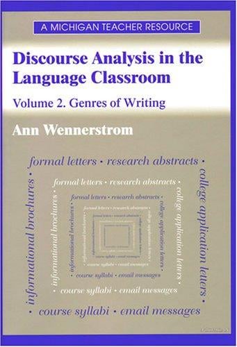 Discourse analysis in the language classroom