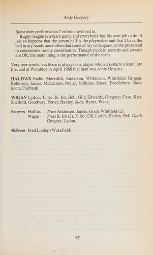 The Match of My Life