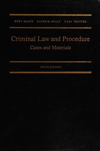 Criminal law and procedure