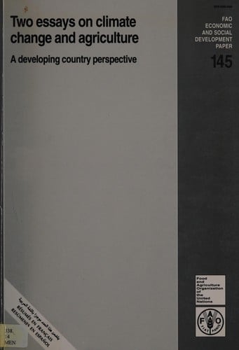 Two essays on climate change and agriculture