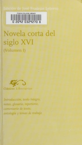 Novela corta del siglo XVI