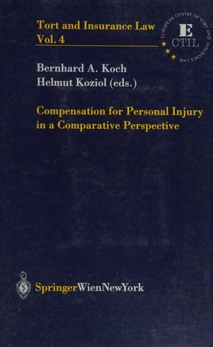 Compensation for personal injury in a comparative perspective