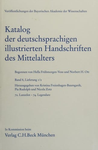 Katalog der deutschsprachigen illustrierten Handschriften des Mittelalters