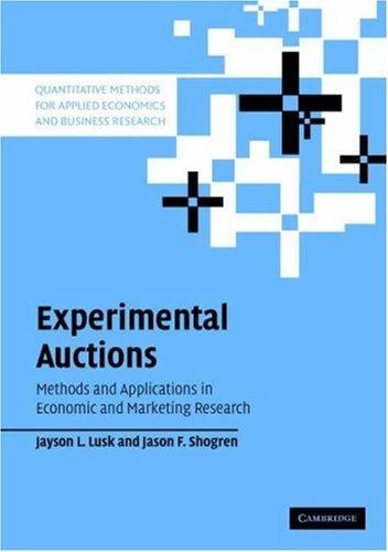 Experimental auctions
