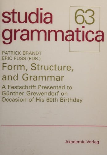 Form, structure, and grammar