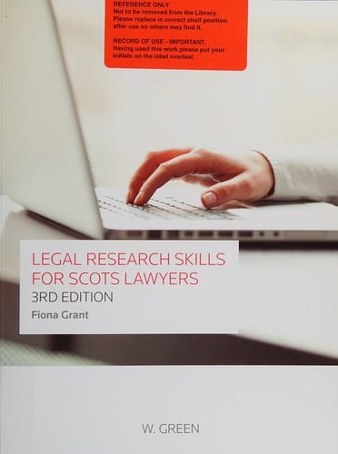 Legal research skills for Scots lawyers
