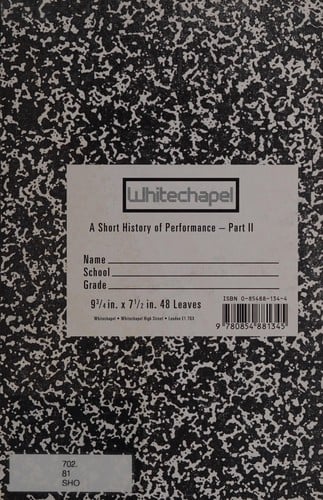 A short history of performance