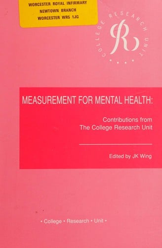 Measurement for mental health