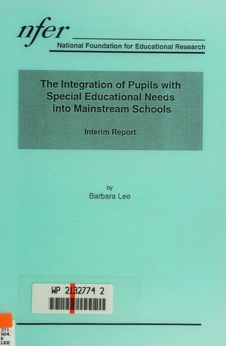 The integration of pupils with special educational needs into mainstream schools